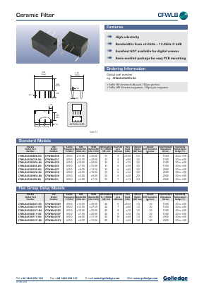 CFWLB455KC4Y-B0 Datasheet PDF Golledge Electronics Ltd