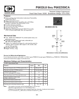 P6KE43CA Datasheet PDF GOOD-ARK