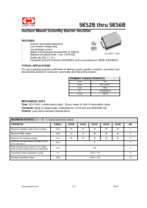 SK54B Datasheet PDF GOOD-ARK