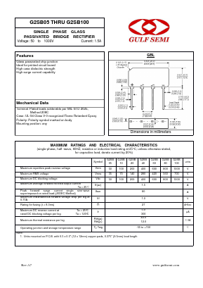 G2SB05 Datasheet PDF Gulf Semiconductor