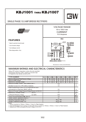 KBJ1004 Datasheet PDF Goodwork Semiconductor Co., Ltd.