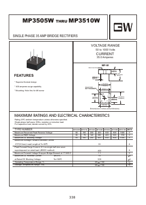 MP3510W Datasheet PDF Goodwork Semiconductor Co., Ltd.