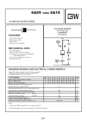6A10 Datasheet PDF Goodwork Semiconductor Co., Ltd.
