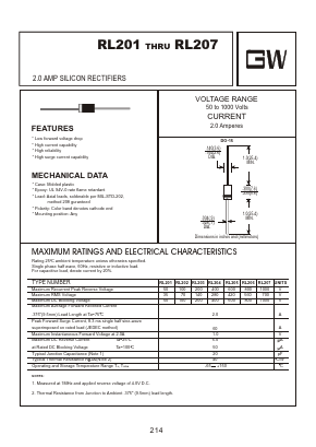 RL206 Datasheet PDF Goodwork Semiconductor Co., Ltd.