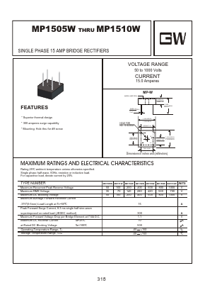 MP156W Datasheet PDF Goodwork Semiconductor Co., Ltd.