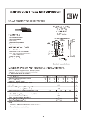 SRF2020CT Datasheet PDF Goodwork Semiconductor Co., Ltd.