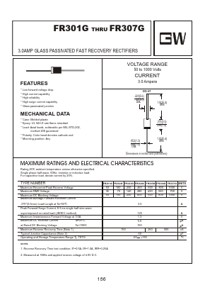 FR302G Datasheet PDF Goodwork Semiconductor Co., Ltd.