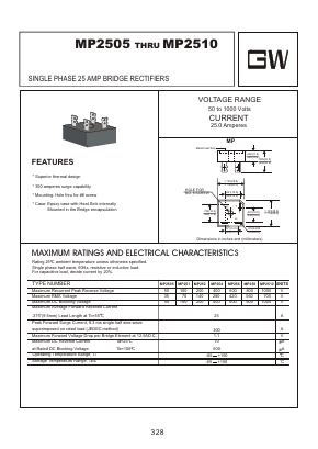 MP258 Datasheet PDF Goodwork Semiconductor Co., Ltd.