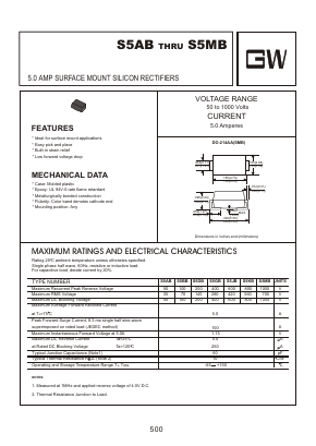 S5JB Datasheet PDF Goodwork Semiconductor Co., Ltd.