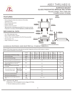ABS1 Datasheet PDF Gaomi Xinghe Electronics Co., Ltd.