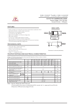 SR1100SF Datasheet PDF Gaomi Xinghe Electronics Co., Ltd.