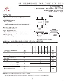 DB151S Datasheet PDF Gaomi Xinghe Electronics Co., Ltd.