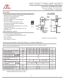 SRF1535CT Datasheet PDF Gaomi Xinghe Electronics Co., Ltd.