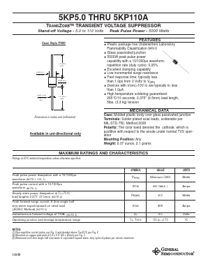 5KP16 Datasheet PDF General Semiconductor