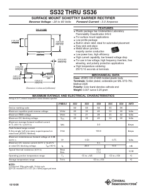SS34 Datasheet PDF General Semiconductor