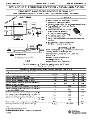 AS3028 Datasheet PDF General Semiconductor