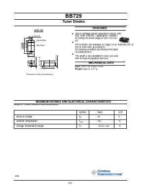 BB729 Datasheet PDF General Semiconductor