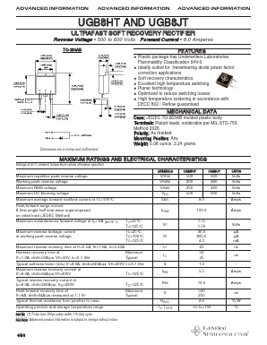UGB8JT Datasheet PDF General Semiconductor