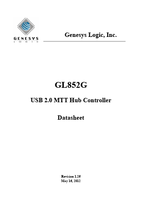GL852G-MNG Datasheet PDF Genesys Logic
