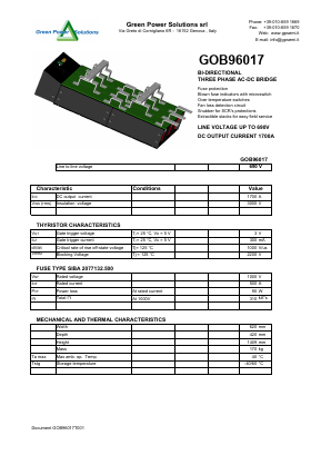 GOB96017 Datasheet PDF Green Power Semiconductors