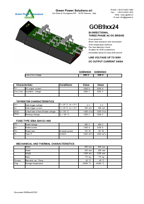 GOB9XX24 Datasheet PDF Green Power Semiconductors