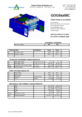 GOG9XX08C Datasheet PDF Green Power Semiconductors