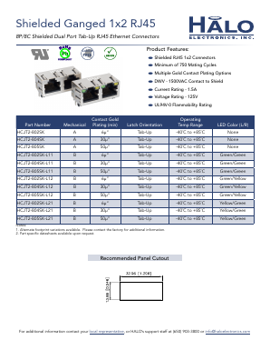 HCJT2-805SK-L11 Datasheet PDF HALO Electronics, Inc.