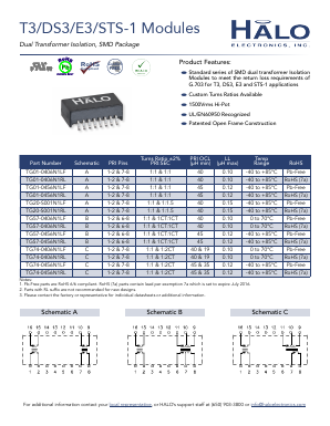 TG57-0456N1LF Datasheet PDF HALO Electronics, Inc.