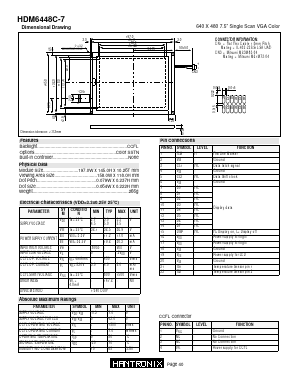 HDM6448C-7 Datasheet PDF Hantronix,Inc