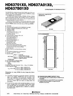 HD637A01X0 Datasheet PDF Hitachi Metals, Ltd