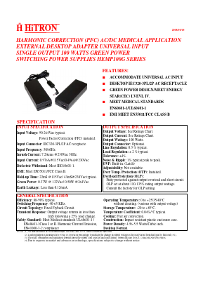 HEMP100G-S480200-7L Datasheet PDF HITRON ELECTRONICS CORPORTION