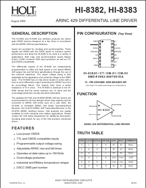 HC-8383S Datasheet PDF Holt Integrated Circuits