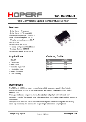 T06-B-01 Datasheet PDF HOPE Microelectronics CO., Ltd.