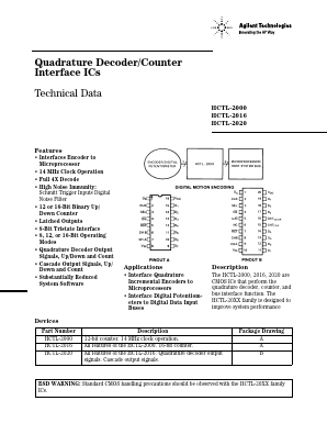 HCTL-2000 Datasheet PDF HP => Agilent Technologies
