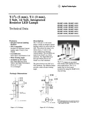 HLMP-3680-B00A2 Datasheet PDF HP => Agilent Technologies
