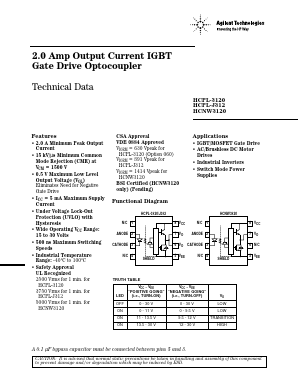 HCNW312 Datasheet PDF HP => Agilent Technologies