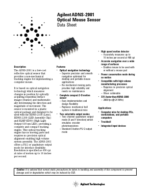 HDNS-2200-001 Datasheet PDF HP => Agilent Technologies