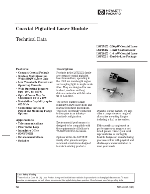 LST2525-S4-B-SF Datasheet PDF HP => Agilent Technologies