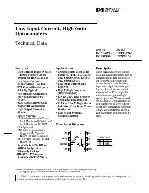 HCPL-0701-300 Datasheet PDF HP => Agilent Technologies