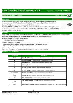 S1800EA Datasheet PDF HuaXinAn Electronics CO.,LTD