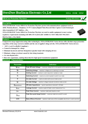 S26B Datasheet PDF HuaXinAn Electronics CO.,LTD