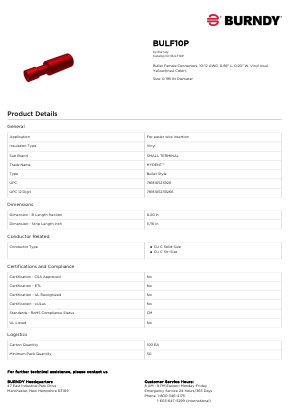 BULF10P Datasheet PDF Hubbell Incorporated.