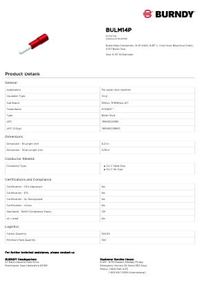 BULM14P Datasheet PDF Hubbell Incorporated.