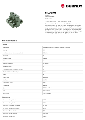 1PLD203 Datasheet PDF Hubbell Incorporated.