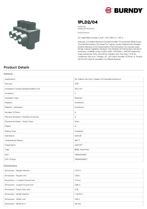 1PLD204 Datasheet PDF Hubbell Incorporated.