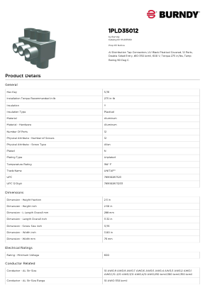 1PLD35012 Datasheet PDF Hubbell Incorporated.