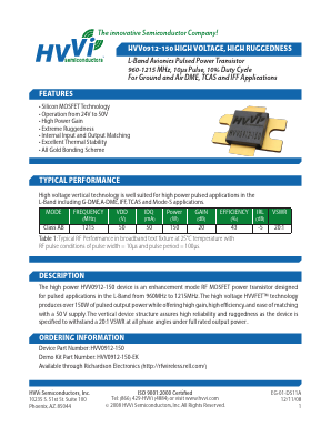 HVV0912-150-EK Datasheet PDF HVVi Semiconductors, Inc.