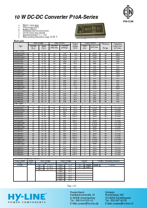 P10A2424D Datasheet PDF HY-LINE Power Components