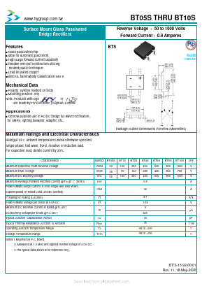 BT05S Datasheet PDF HY ELECTRONIC CORP.