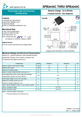 SPB2050C Datasheet PDF HY ELECTRONIC CORP.
